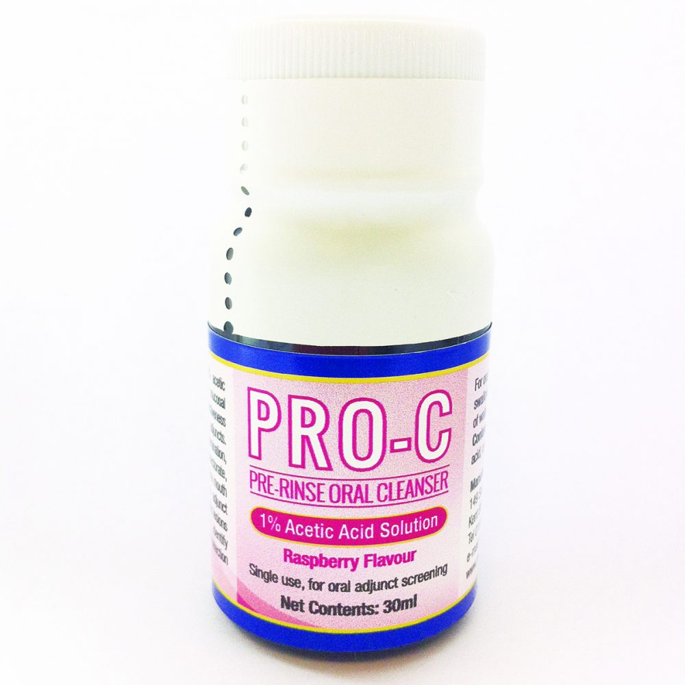 PROC, PreRinse Oral Cleanser, accessory for oral cancer adjunct